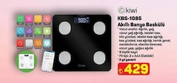 Kiwi KBS-1085 Akıllı Banyo Baskülü