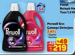 Perwoll Sıvı Çamaşır Deterjanı 2.97 l Çeşitleri