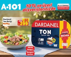 Dardanel Ton Balığı 6x75 g 