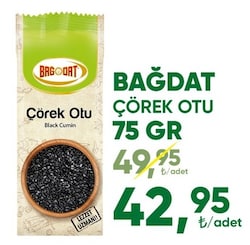 Bağdat Baharat 75 gr Çörek Otu