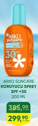 Arko Suncare Yüksek Koruma 30 Faktör Güneş Spreyi 200 ml