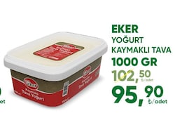 Eker Kaymaklı 1000 gr Tava Yoğurt