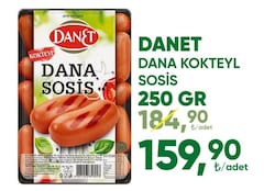 Danet Dana Kokteyl Sosis 250 gr