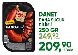 Danet Dana Dilimli Sucuk I Isıl İşlem Görmüş I 250 g