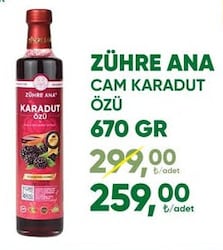 Zühre Ana Cam Karadut Özü 670 gr