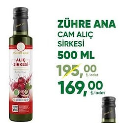 Zühre Ana Cam Alıç Sirkesi 500 ml