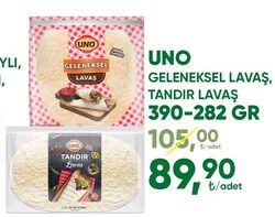 Uno Geleneksel Lavaş/Tandır Lavaş 390-282 gr
