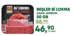 Beşler Bi Lokma Dana Jambon 50 gr