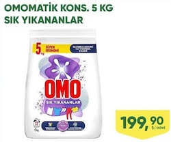 Omomatik Kons. Sık Yıkananlar 5 kg