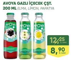 Avoya Gazlı İçecek 200 ml Çeşitleri 