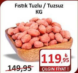 Fıstık Tuzlu/Tuzsuz Çeşitleri kg