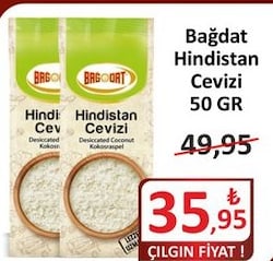 Bağdat 50 gr Hindistan Cevizi