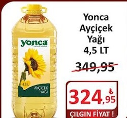 Yonca 4.5 lt Ayçiçek Yağı