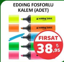 Edding Fosforlu Kalem Adet 