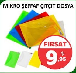 Mikro Şeffaf Çıtçıt Dosya 