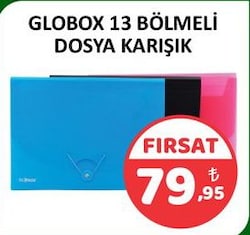 Globox 2072 13 Bölmeli Körüklü Dosya