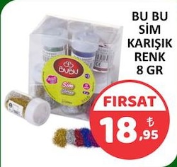 Bu-Bu Sim Karisik Renk 8 Gr Bubu-Sm0001-12-Lı-Pkt