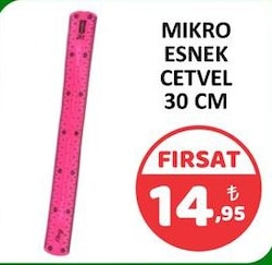 Mikro FL-30 30 cm Esnek Cetvel