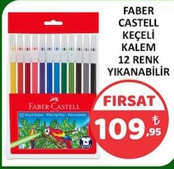 Faber-Castell 12'li Keçeli Kalem Seti
