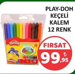 Play-Doh Keçeli Kalem 12 Renk 