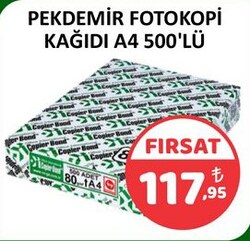 Pekdemir Fotokopi Kağıdı A4 500'lü 