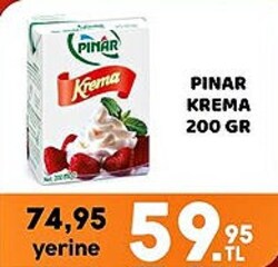 Pınar Krema 200 gr