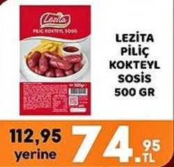 Lezita Piliç Kokteyl Sosis 500 gr