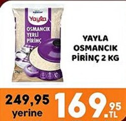 Yayla Osmancık Pirinç 2 kg