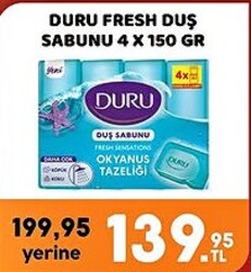 Duru Fresh Duş Sabunu 4x150 gr