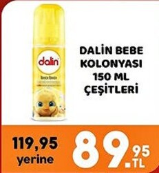 Dalin Bebe Kolonyası 150 ml Çeştileri