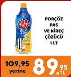 Porçöz Pas ve Kireç Çözücü 1 lt