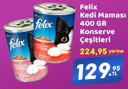 Felix Kedi Maması Konserve Çeşitleri 400 gr