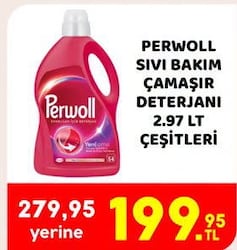 Perwoll Sıvı Bakım Deterjanı Çeşitleri 2,97 l