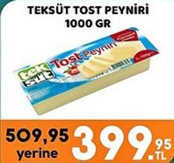 Teksüt Tost Peyniri 1000 gr