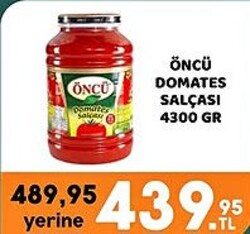 Öncü Domates Salçası 4300 gr