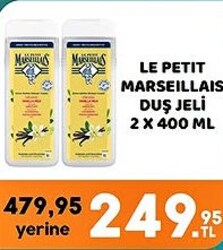 Le Petit Marseillais Duş Jeli 2x400 ml