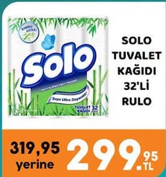 Solo Tuvalet Kağıdı 32'li Rulo