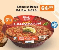 Pek Food Donuk Lahmacun 6x55 gr