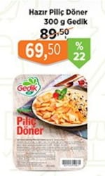 Gedik Pişmiş Tabaklı Piliç Yaprak Döner 300 gr