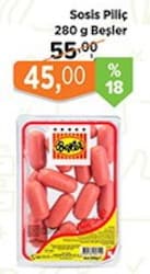Beşler 280 gr Piliç Kokteyl Sosis