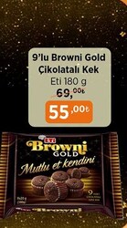 Eti Browni Gold 9'lu Çikolatalı Kek 180 g