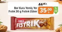 Züber Fıstrık Yer Fıstık Kuru Yemiş Bar 30 g