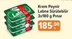 Pınar Labne Sürülebilir Krem Peynir 3x180 g