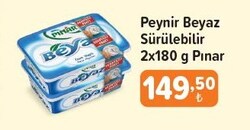 Pınar Sürülebilir Beyaz Peynir 2x180 g