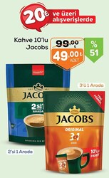 Jacobs Kahve 10'lu Çeşitleri