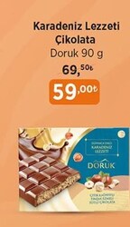 Doruk Karadeniz Lezzeti Çikolata 90 g
