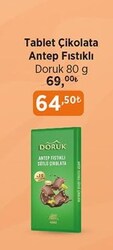 Doruk Antep Fıstıklı Tablet Çikolata 80 g