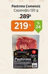 Çapanoğlu Çemensiz Pastırma 120 g