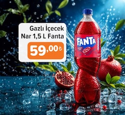 Fanta Nar Gazlı İçecek 1,5 l
