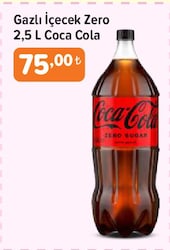 Coca Cola Zero Gazlı İçecek 2,5 l